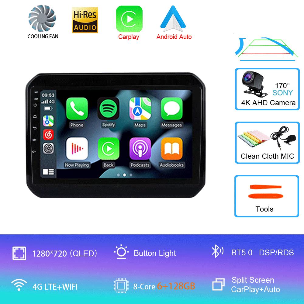 Cooling Fan Android 14 For Suzuki Ignis 2016 - 2020 GPS Screen Support Raer Camera Carplay BT Car Multimedia Radio Video Player