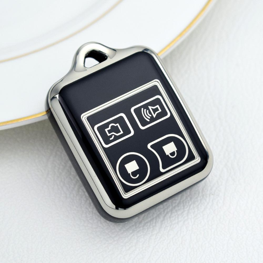 

Чехол для ключа дистанционного управления с 4 кнопками для Ford Focus Complete Escape Mustang Explorer Lincoln чёрный