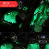 12V 3W RGB LED Light Bar Car Interior Floor Decor Atmosphere Strip Lamp w/Remote