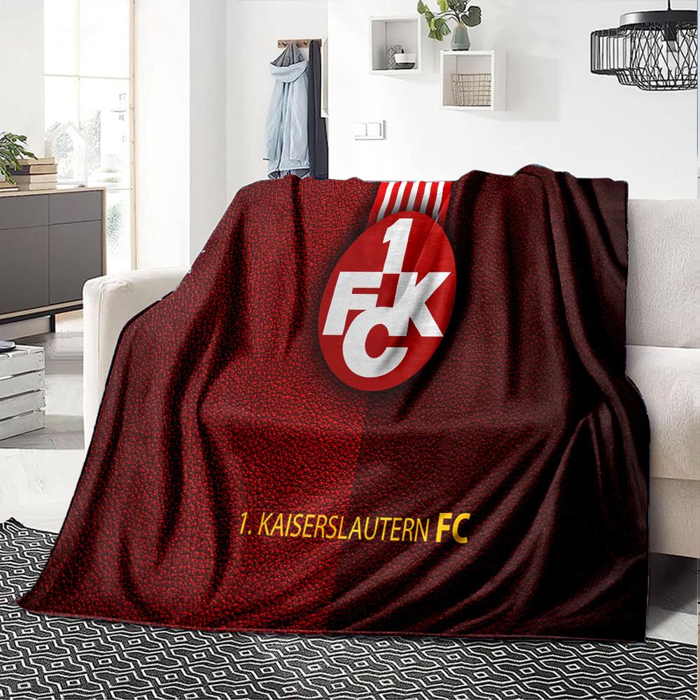 Kaisers-lautern Football Club Flannel Blanket, Soft Polyester, Modern Design, All-Season for Camping, Travel, Gifts for holidays or birthdays