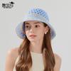 Summer hand-woven hollow straw hat sunscreen bucket hat casual versatile sunshade basin hat fashion bucket hat