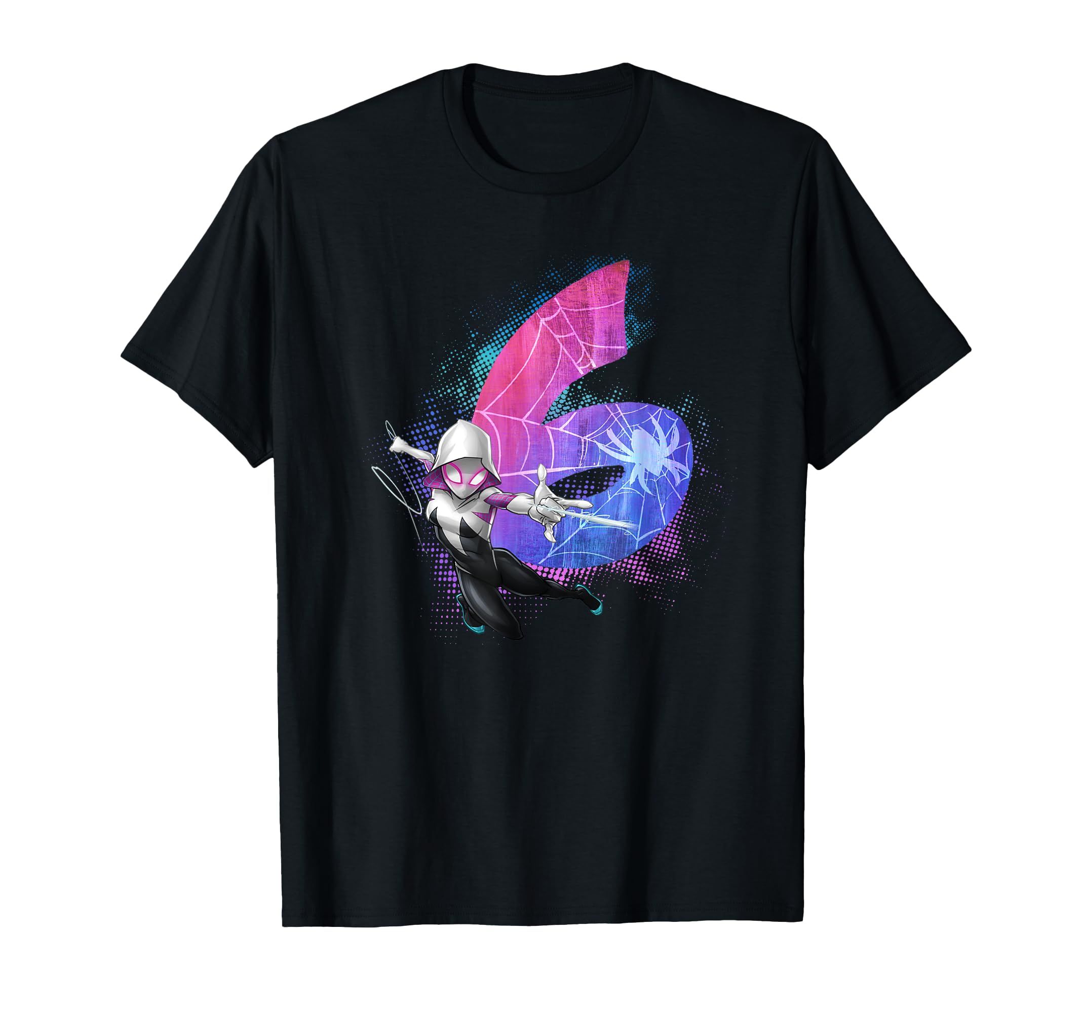 

Marvel Ghost Spider-Man Gwen Stacy 6th Birthday Graphic T-Shirt