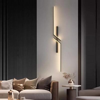 New Indoor LED Wall Lamps TV Sofa Background Bedroom Bedside Black LED Wall Lights Decor Corridor Aisle Wall Sconce Lighting
