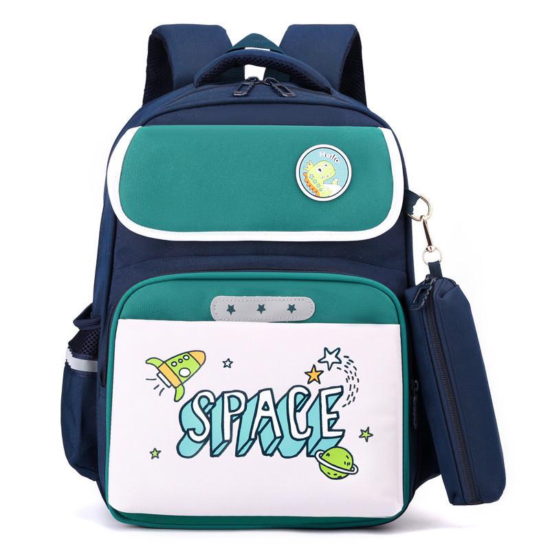 Cute And Simple Nylon School Backpack For Boys And Girls With Ergonomic Design
