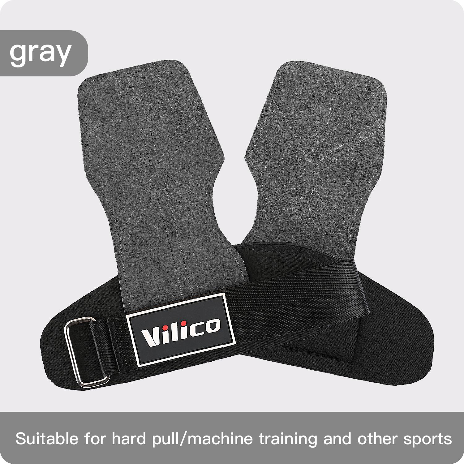 

Durable And Safe 2 Piece Leather Weight Lifting Training Gloves Palm Protection Women Men Fitness Sports Gymnastics Grips Pull Ups Weightlifting