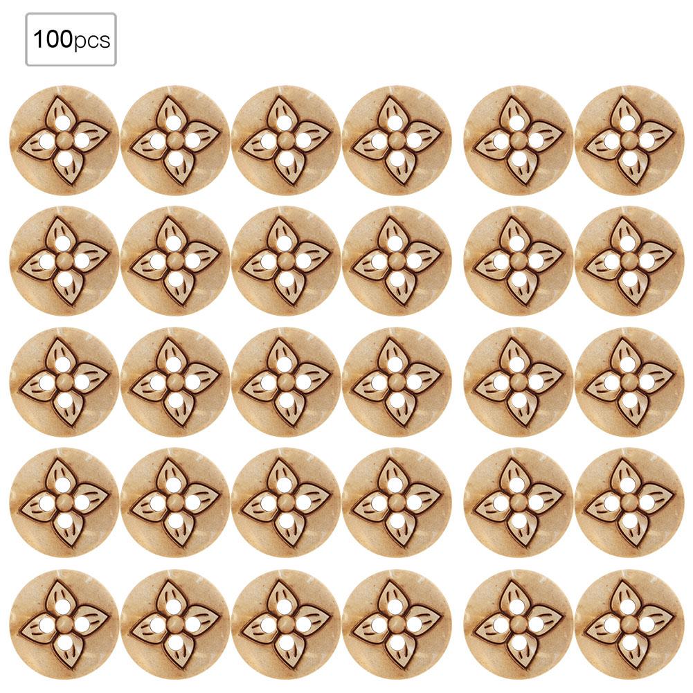 13mm 100pcs bag 4-Holes Round Buttons Sew Tools Accessories    Crafts   Wooden Button(226 13mm&nbsp;)