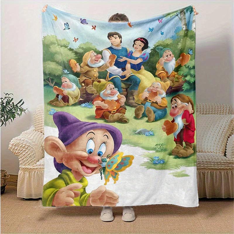 

1pc, Disney Snow White & The Seven Dwarfs Blanket Home Decor, Couch Throw, Outdoor, Gift for Friends, Bedroom, Living Room, Travel 130cmx150cm