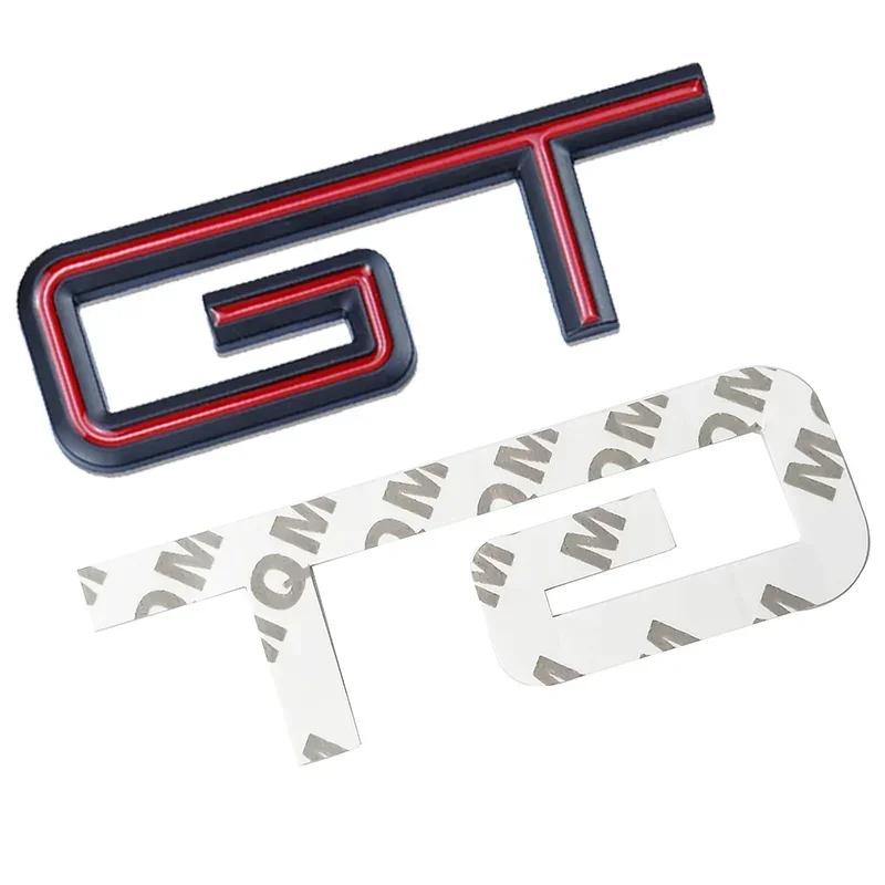 Metal Car Side Emblem Sticker Tail Trunk Badge Decal for GT GT350 GT500 S-helby Logo Fiesta Focus Mondeo Kuga Ranger M-ustang