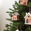 Gingerbread House Christmas Ornaments Party Pendant House Figurines For Home Dinner School Restaurant Cafe Shopping Mall Wedding