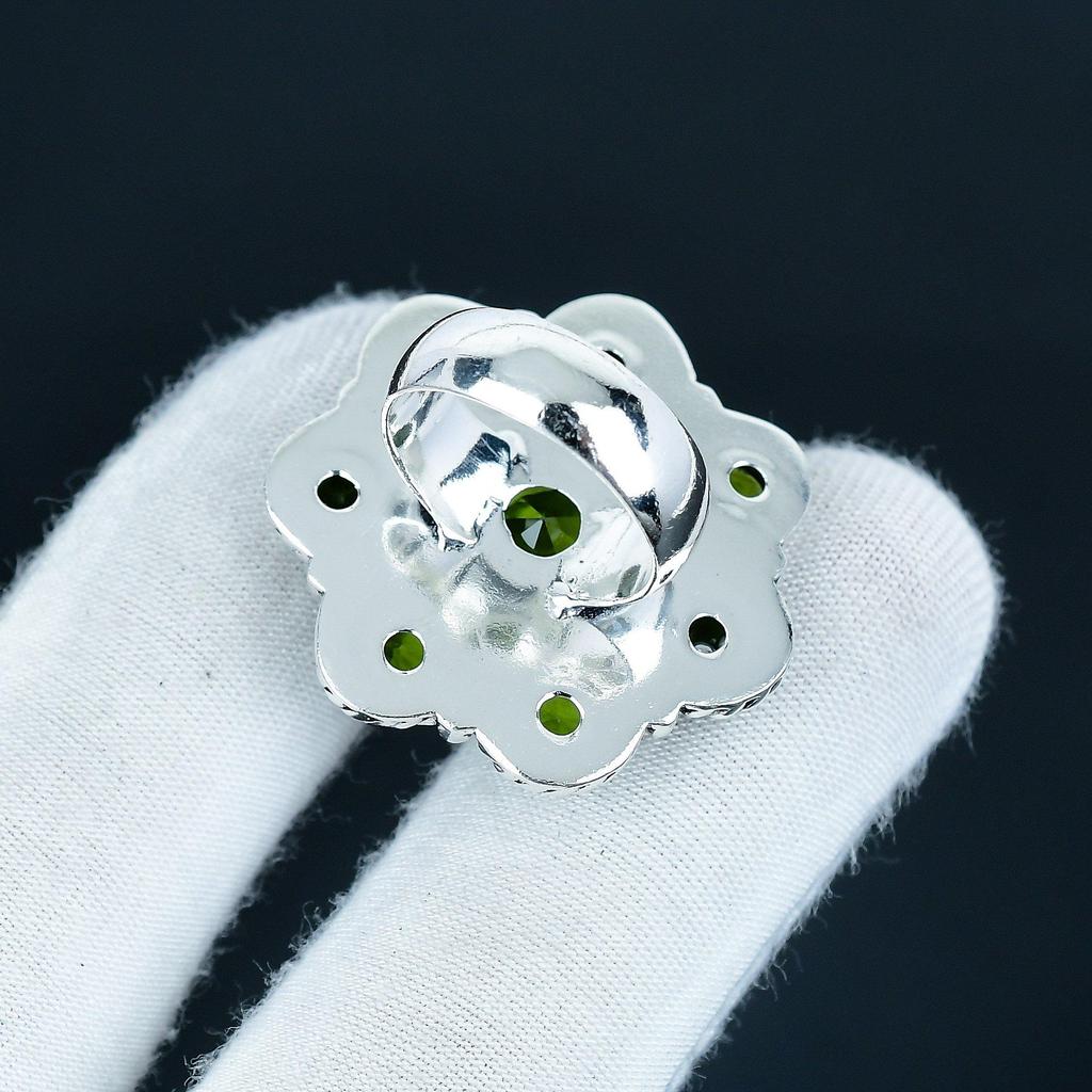 Beautiful Peridot Gemstone Handmade 925 Sterling Silver Ring - Bohemian Jewelry Ring - Handmade Boho Jewelry for Women & Men, Easter Gifts