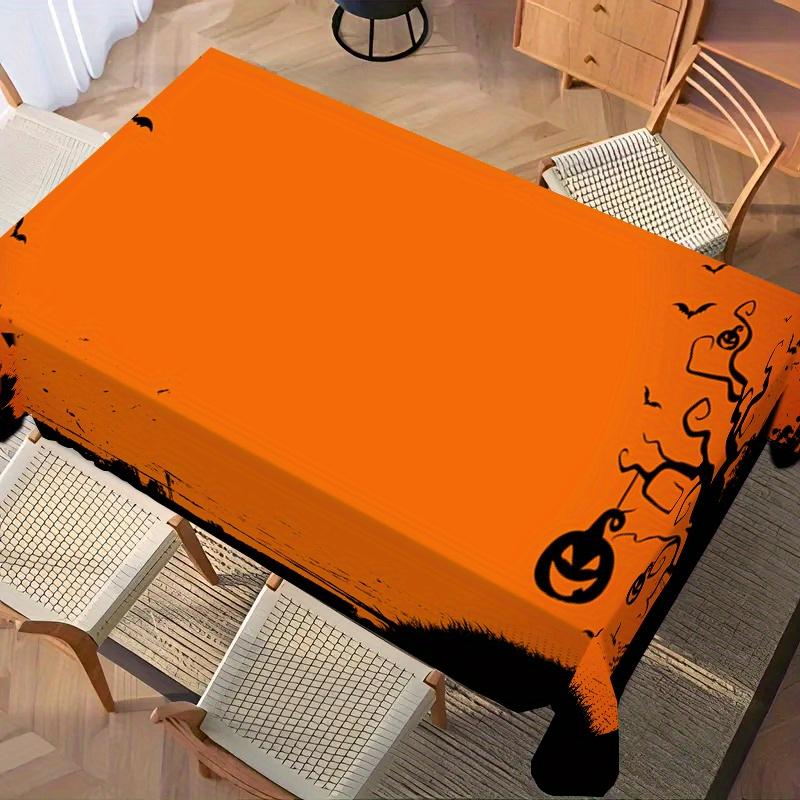 One rectangular tablecloth with Halloween-themed pattern, suitable for both indoor and outdoor use in daily home settings.