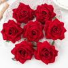 Artificial Flowers for Home Room Table Decoration Silk Red Roses Scrapbooking Diy Craft Wreath Wedding Bride Bouquet Accessories