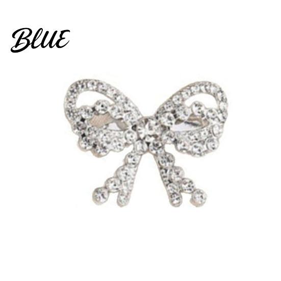Scarf Brooch Clip Bowknot Design Pin for Women Faux Pearl