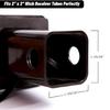 Universal 2Inch Stop Tail Light Brake Light Trailer Hitch Cover 12 LED for Truck SUV 2'' Towing Hitch Receiver