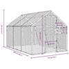 Vidaxl Woliera, Antracytowa, 1,79X3X1,85 M, Aluminium
