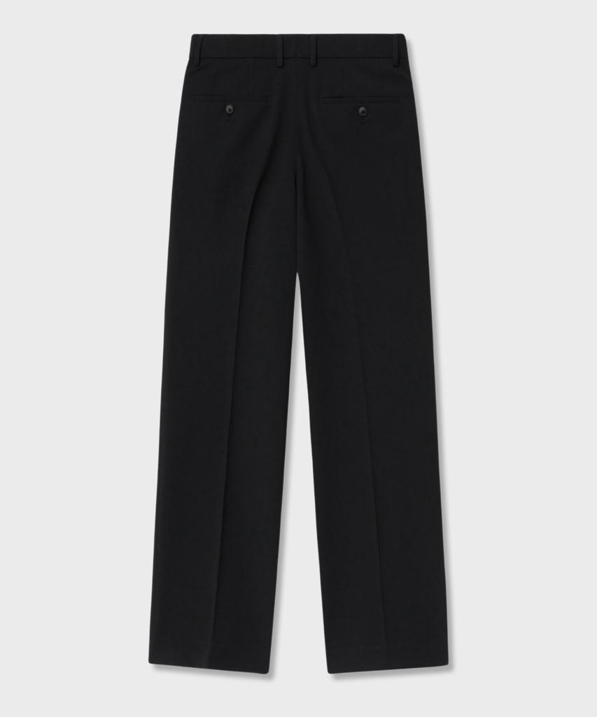 NONBLANK [Hyun Kim] Semi-Wide Fit Slacks_Black
