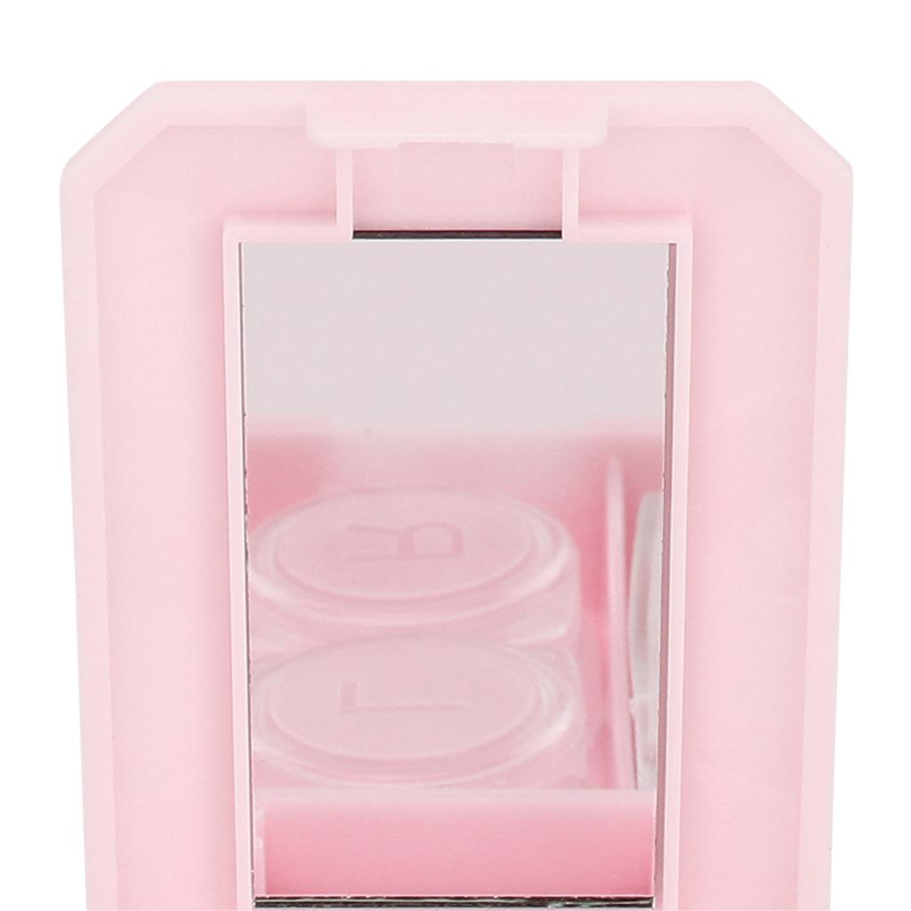 Contact Lens Box Contact Lens Soak Storage Container with Mirror Tweezer Stick Remover Tool