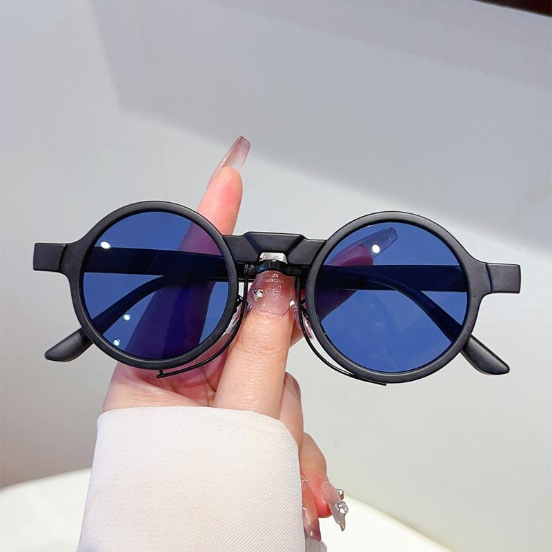 New Trendy Round Frame Sunglasses Retro Women Casual and Versatile Sunscreen Sun Glasses Men Classical Fashion Small Eyeglasses