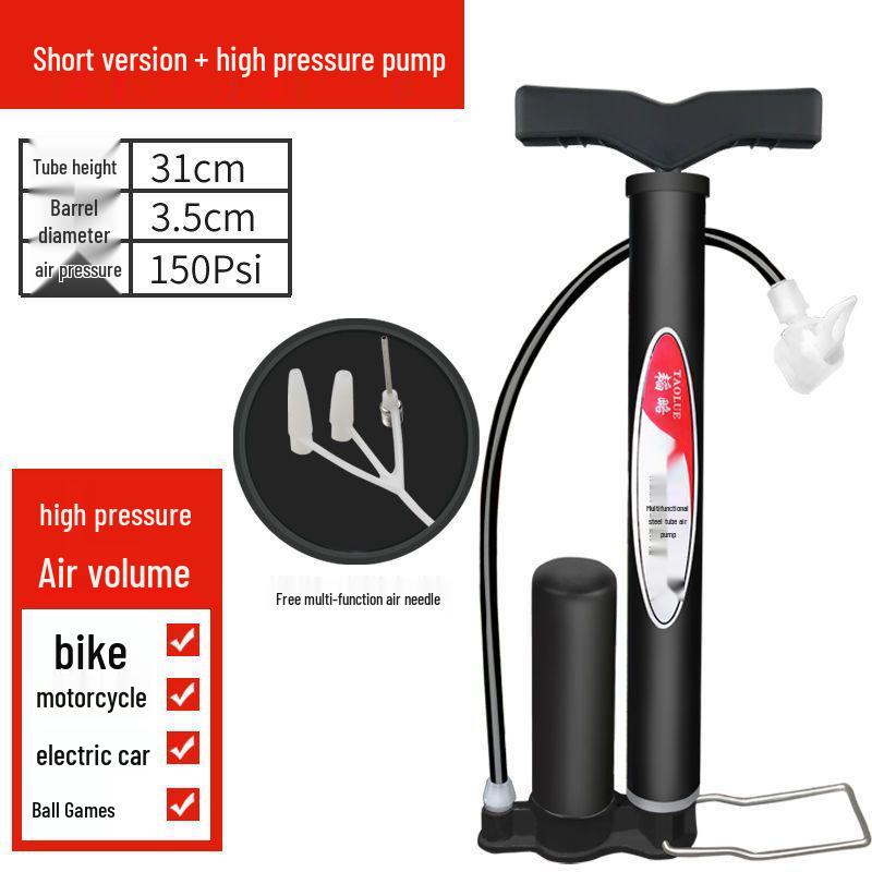 High-Pressure Portable Electric Pump for Bicycles, Cars, Motorcycles, Basketballs, Toys, and More