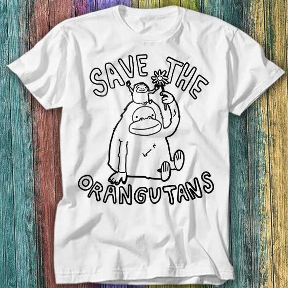 

Save The Orangutan Homage Monkey Jungle T Shirt Top Tee 297 L