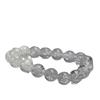 Hongchu Crystal Himalayan White Crystal Bracelet Crackled White Crystal Round Bead Bracelet