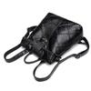 Genuine Leather Women Backpacks Diamond Quilted Daypack Fashion Lock Travelling Commuting Outdoor Backpack Soft Cowhide Backpacks