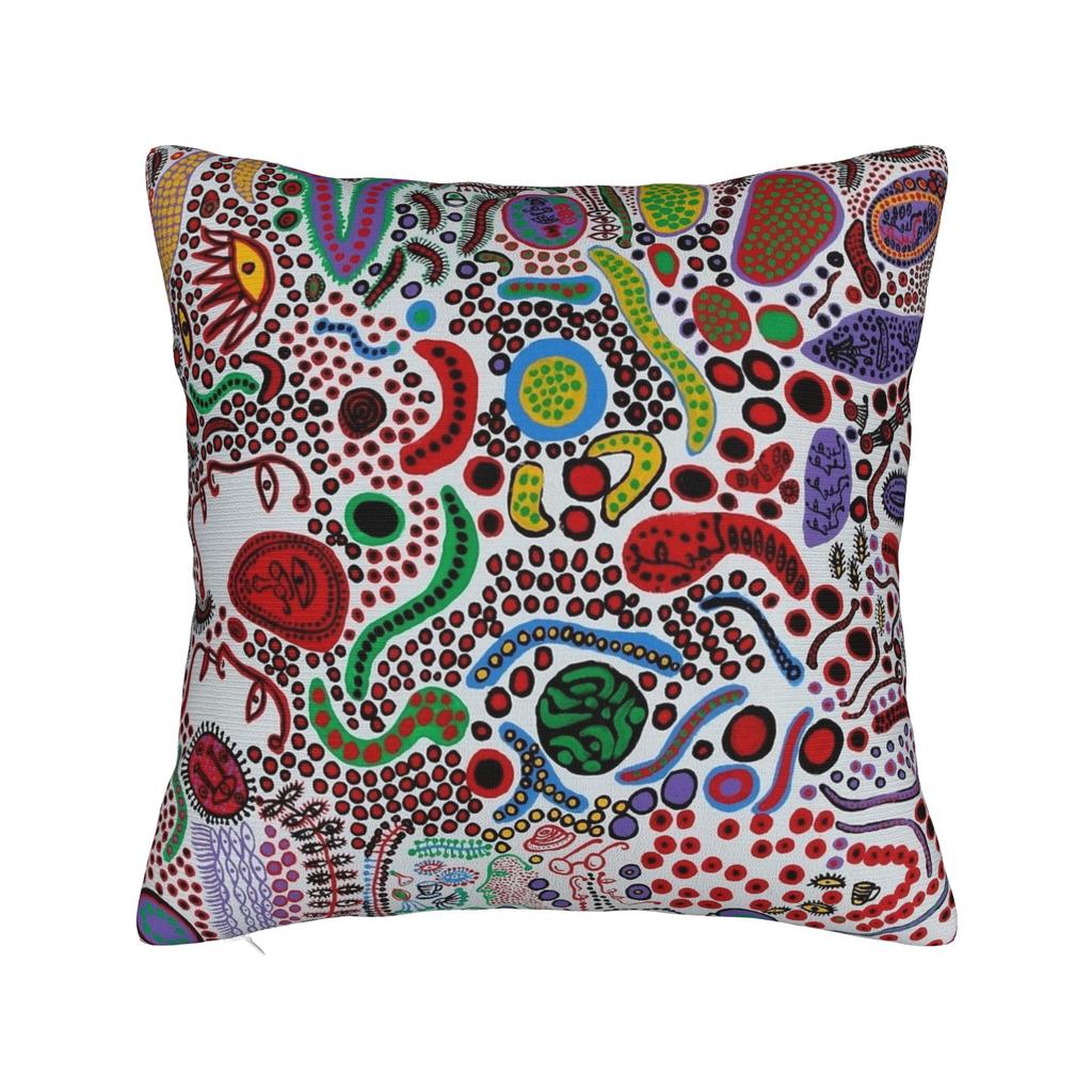 Yayoi K-Kusama Pillowcase Double-Sided Printing Polyester Cushion Cover Decor Throw Pillow Case Cover Home Square 45X45Cm