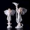 Europe Flower Fairy Beauty Angel Figurines Decoration Resin Home Crafts Desktop Cute Ornament Birthday Wedding Gift Accessories