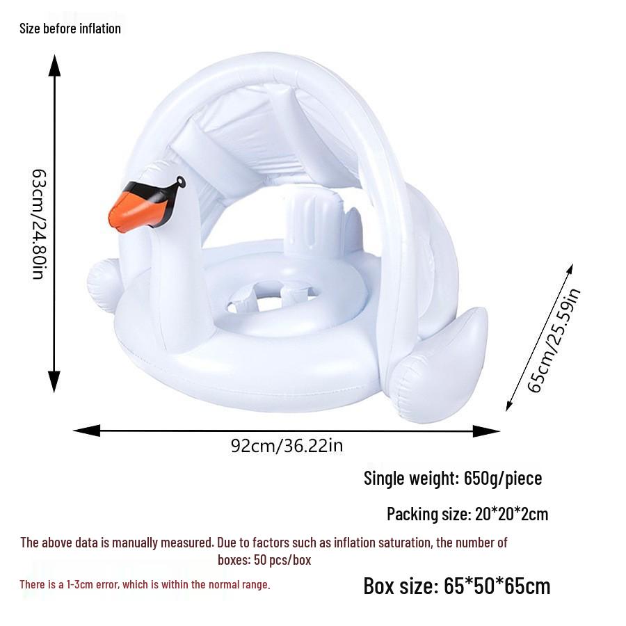 Thickened Adult Flamingo Inflatable Swim Ring & Water Toy