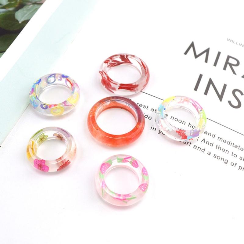 Handmade Earrings Necklace Ring Casting Mold DIY Keychain Mold Assorted Rings Silicone Mold Jewelry Rings Resin Mold