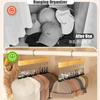 6/10 Clips Hat Holder,Household Multifunctional Organizer for Cap Socks Towel,Household Wooden Hats Hanger for Closet Storage