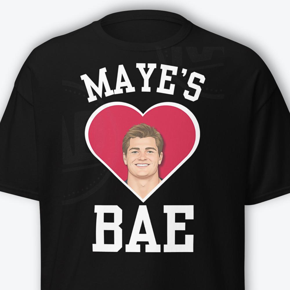 Maye’s Bae Shirt Patriots Tee Drake Maye Funny Valentines Day Shirt New England Unisex T-Shirt XL