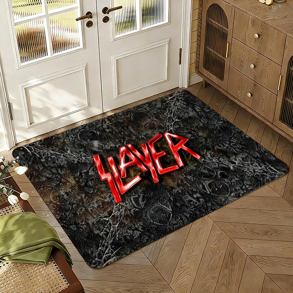 Rock Music Floor Mat Soft Thickened Absorbent Non-Slip Bedroom Living Room Door Mat Home Decor Flannel Rugs