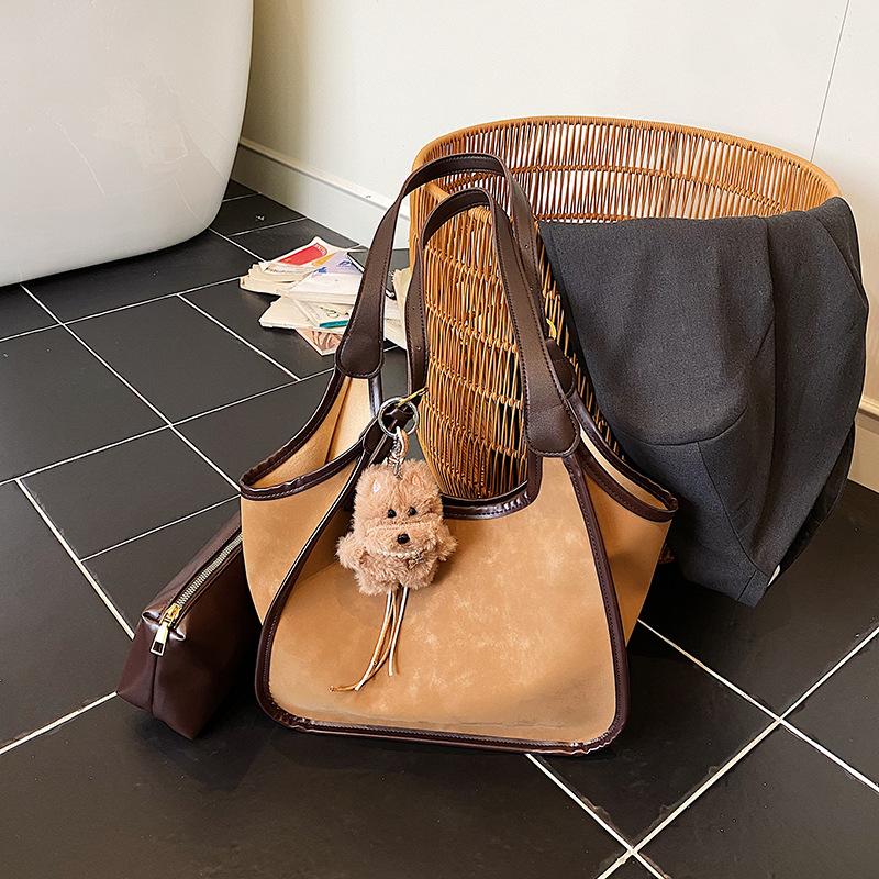 Autumn new soft waxy women's bags versatile light luxury fashion matte personalized portable underarm bags trendy shoulder bags