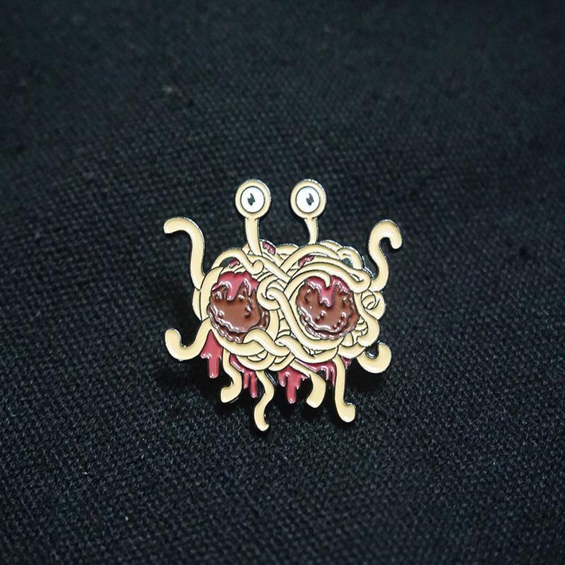 Jewelry Flying Spaghetti Monster Brooch Wish Creative Jewelry Spaghetti Design Brooch