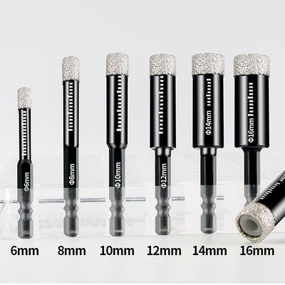 6-16Mm Hexagonal Shank Brazed Dry Ceramic Tile Drill Bit Granite Vitrified Tile Hole Opener Diamond Drill Bit Hole Saw