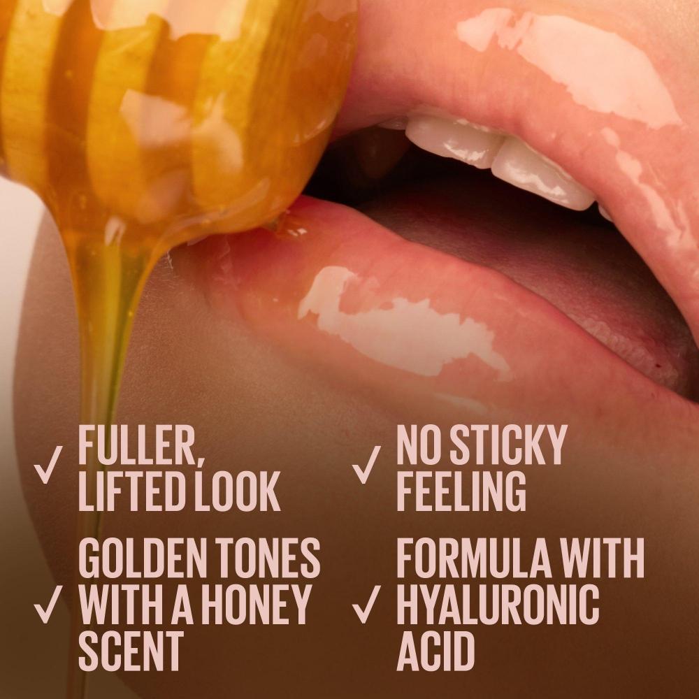 Maybelline Lifter Gloss Honey D Lip Gloss With Hyaluronic aciD 0.18 Oz