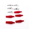 10pcs/lot 28MM Metal Alligator Clip S4 Crocodile Electrical Clamp for Testing Probe Meter Black Red Dropshipping
