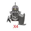 Military Building Blocks Solider Figures Movie Science Fiction Series Weapons Shield Knight Toys Gifts Medieval Mini Bricks MOC