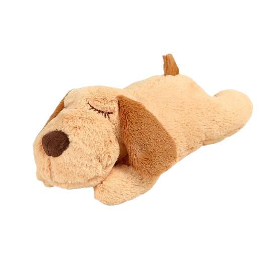 Peluche de Latido de Corazón para Mascotas: Muñeco de Perro, Cachorro, Gato, Oso o Cordero para Aliviar la Ansiedad