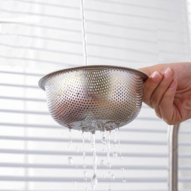Cesto Drenante per Lavello da Cucina Appeso Rete in Acciaio Inox Forma di Cigno Colino Drenante Cestello Accessori da Cucina