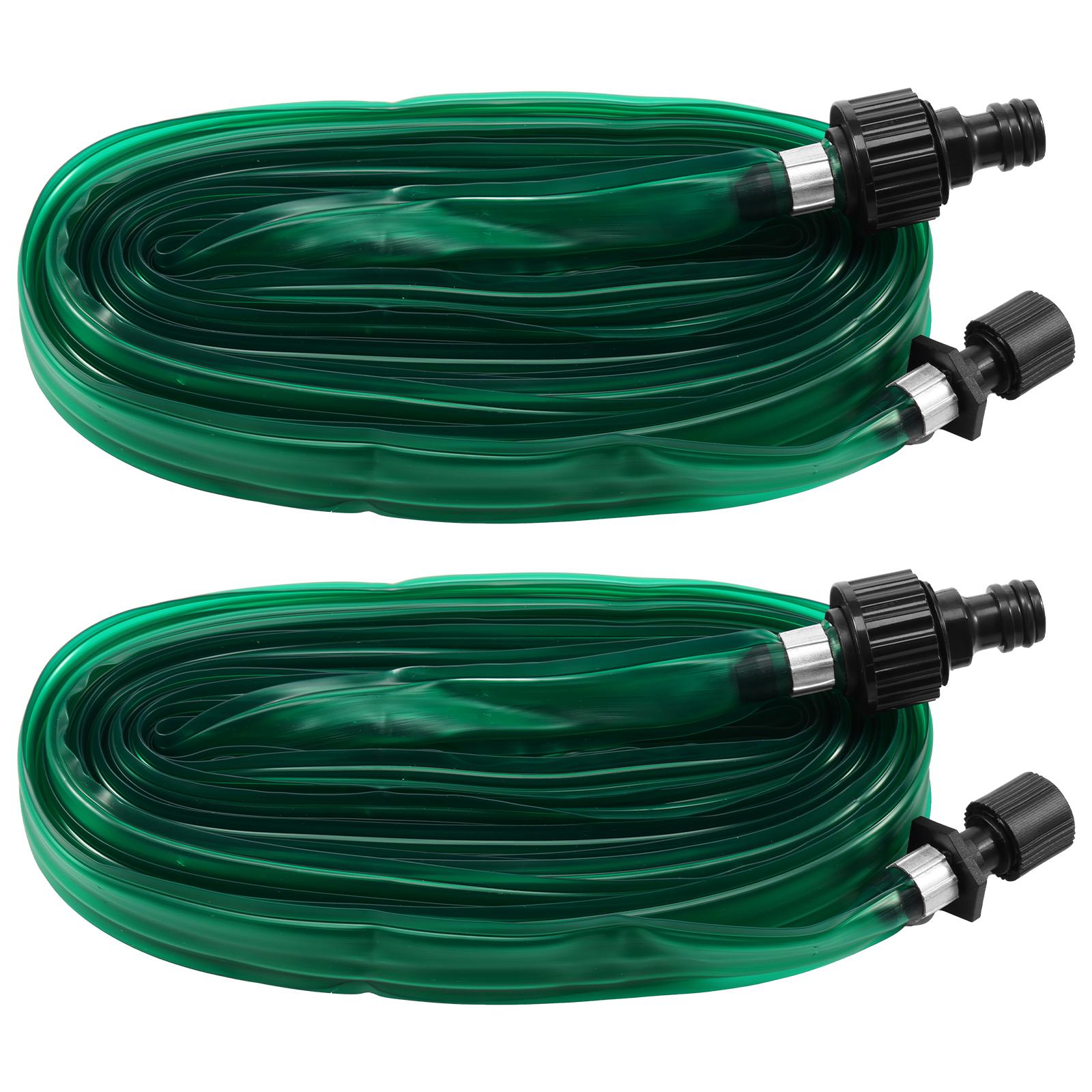 

2 Pcs 10/15m Sprinkler Soaker Hose Garden Lawn Watering Irrigation Spray Hose Greenhouse Bonsai Watering Plant Drip Pipe
