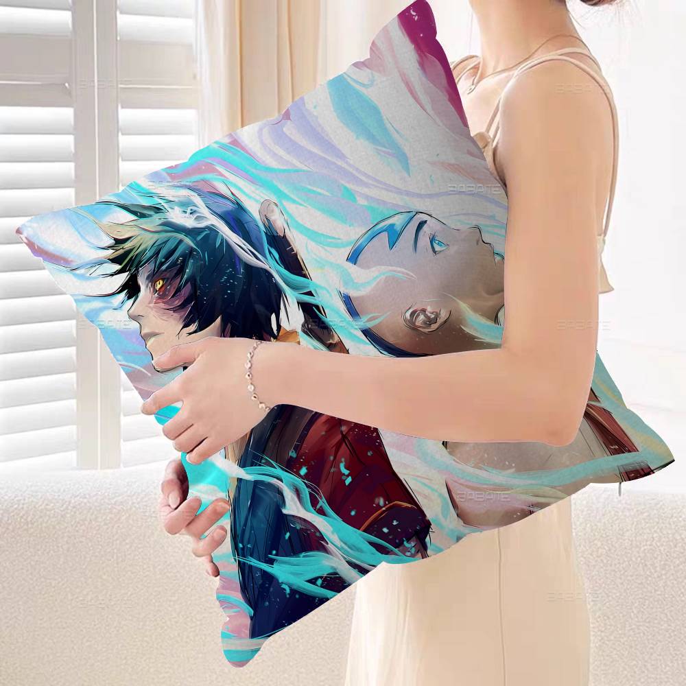 Avatar The Last Airbender Pillow Covers Cartoon Sofa Decorative Home Doublesided Printing Short Plush Cute Cushion Cover