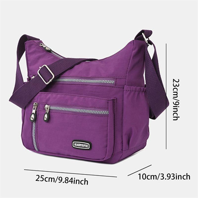 Fashion Casual Nylon Cloth Messenger Bag For Women Shoulder Bags Multi Layer Female Crossbody Bags Waterproof Mother Bag Purse