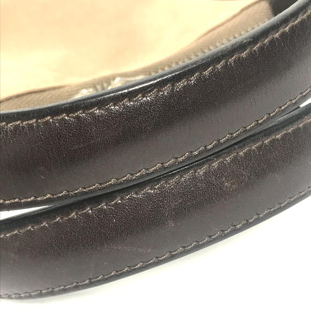 HERMES Edit 42 Tote Bag Business Bag Hand Bag Leather/Canvas Beige/Dark brown