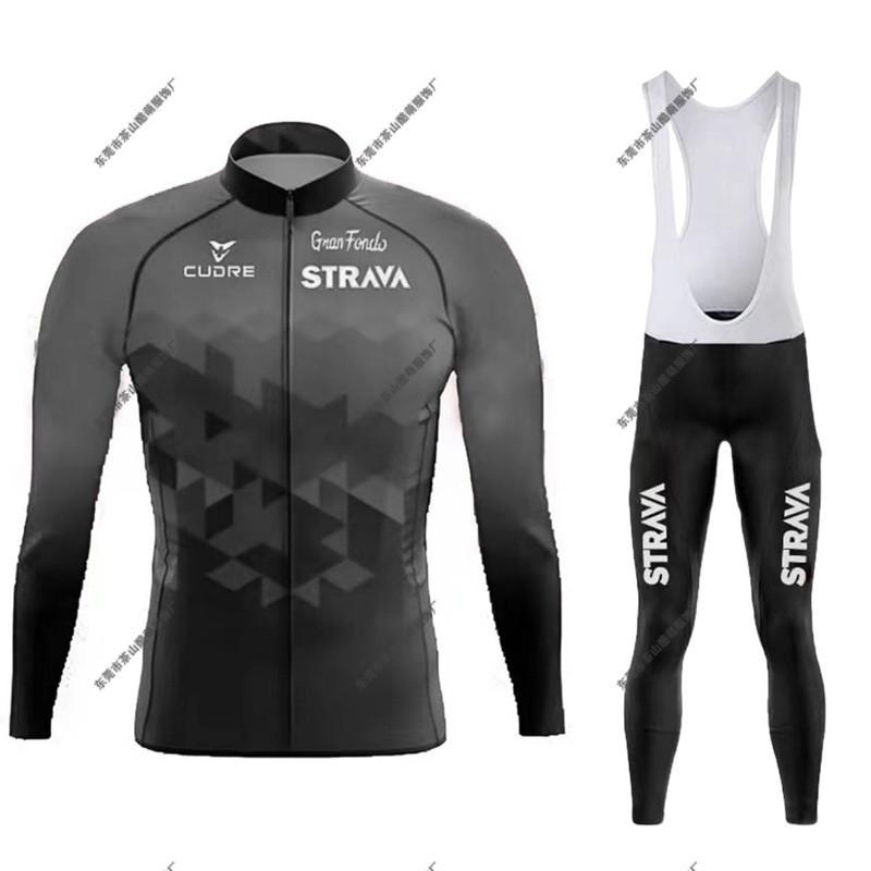 Quick Dry Cycling Jersey Set Long Sleeve Road Bike Bicycle Wear Winter Men Women
