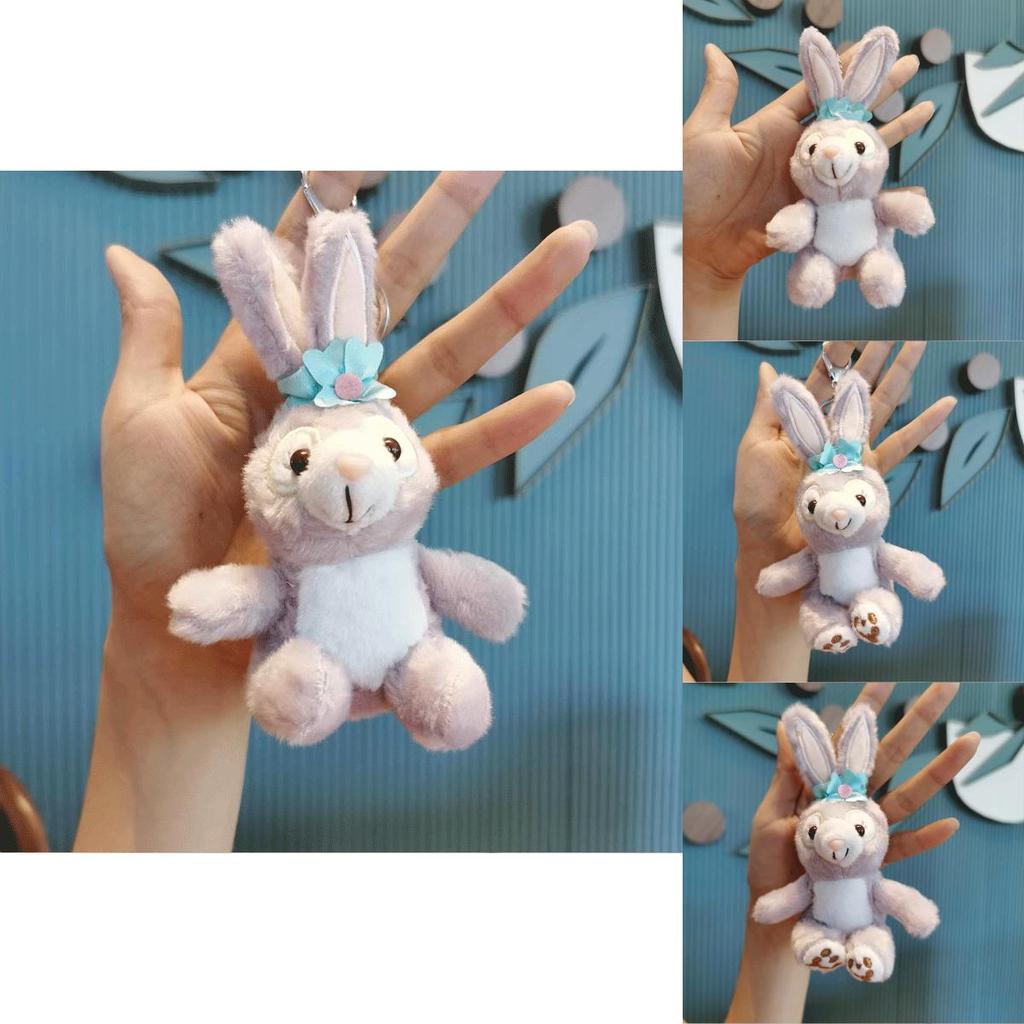 Adorable Bunny Plush Keychain Cartoon Doll Backpack Charm Cake Gift Bouquet