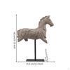 Horse Sculpture Abstract Statue Tabletop for Office