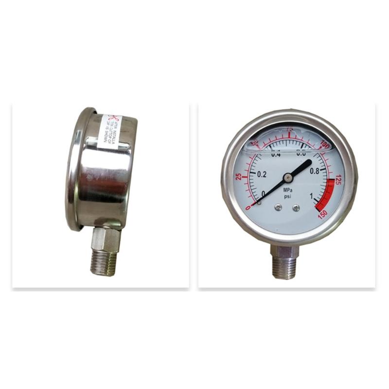 Clear Read Industrial Radial Pressure Meter 0-0.1Mpa/3.0Mpa Ranges High Durability Copper Cores For Hydraulic Systems
