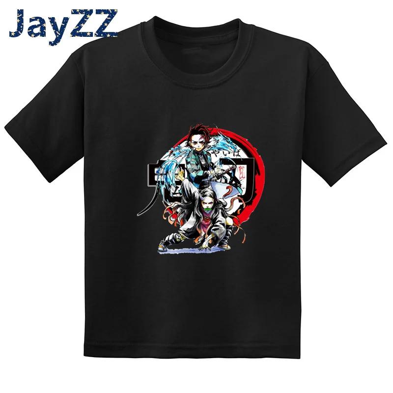 Children's Demon Slayer Anime Cartoon T-Shirt Fun Kids' Clothing Baby Boys and Girls Summer Fashion T-Shirt